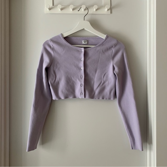Sunday Best Tops - Aritzia Sunday Best Lilac Knit Top
